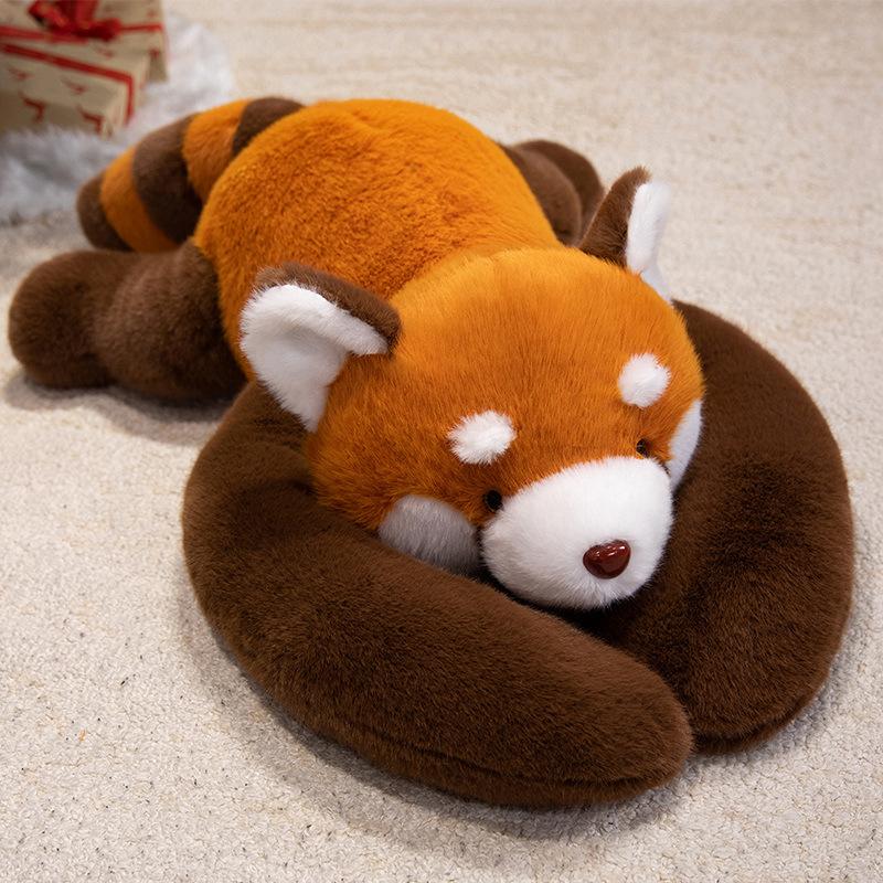 65/75cm Liggend Lange Armen Pluche Dier Knuffel Gevulde Luiaard Rode Panda Koala Dierentuin Dieren Knuffel Kussen Slaapmaatje 75cm