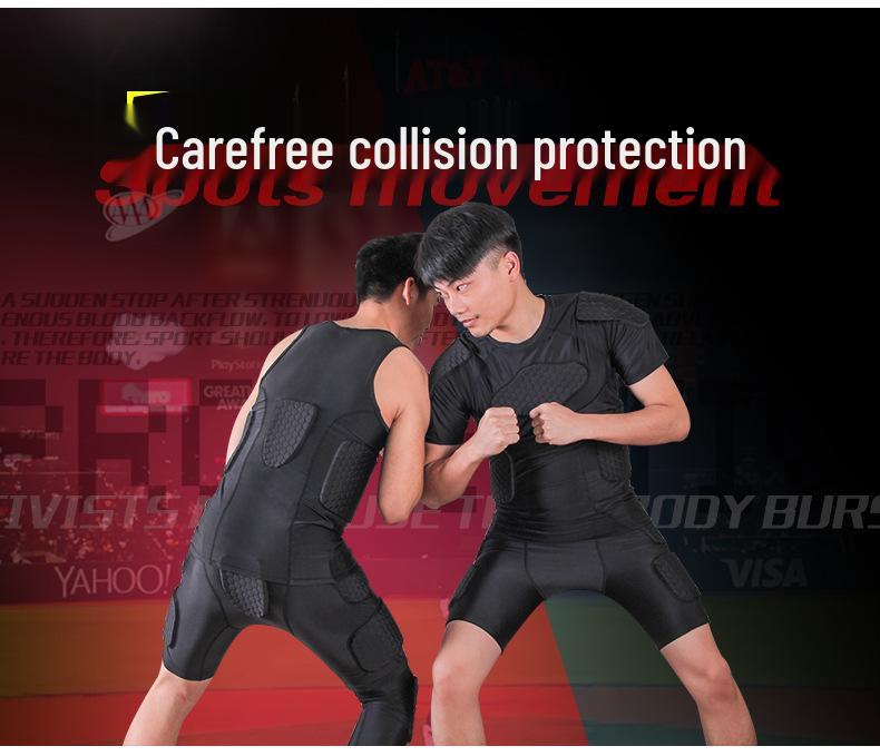 Anti-Collision Rugby Armor: Shoulder & Waist Protection Sports Gear for Football & Basketball