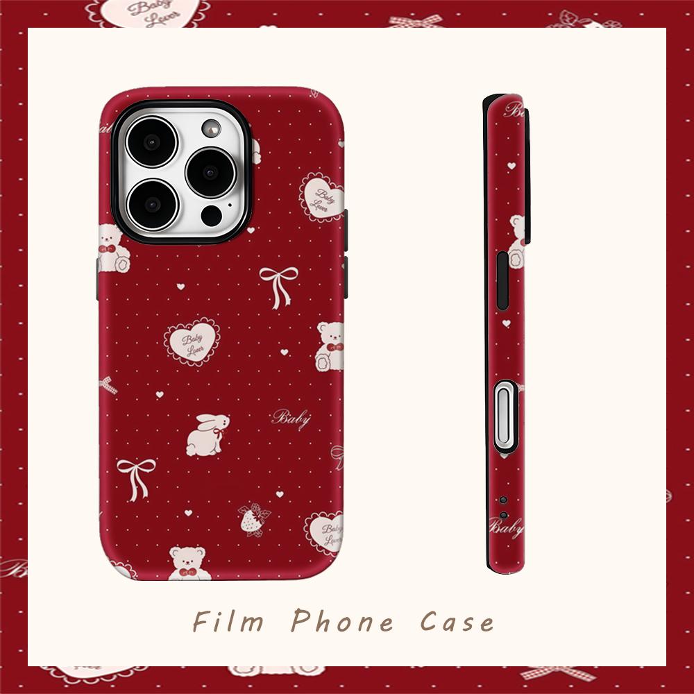 Baby TeddyFor Magnetic Phone Case for IPhone 17 16 15 14 13 Pro Max Plus Single Double-layer Tough Case