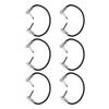 6Pcs Electric Guitar Effect Cable 1 4in Right Angled Guitar Pedal Cord Patch Cable 30cm Flat Head Silver