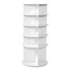 VEVOR 5 Tiers Rotating Shoe Rack Tower, 360 degrees Spinning Shoe Rack, Revolving Storage Round Carousel Display