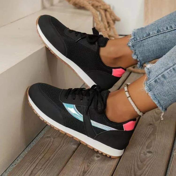 Women Sneakers Platform Shoes Leather Patchwork Casual Sport Shoes Ladies Outdoor Running Vulcanized Shoes ZapatillasMujer