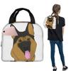 German Shepherd Dog - Black And Tan Insulated Lunch Bag for Women Kids Leakproof Food Boxes Thermal Lunch Box Tote