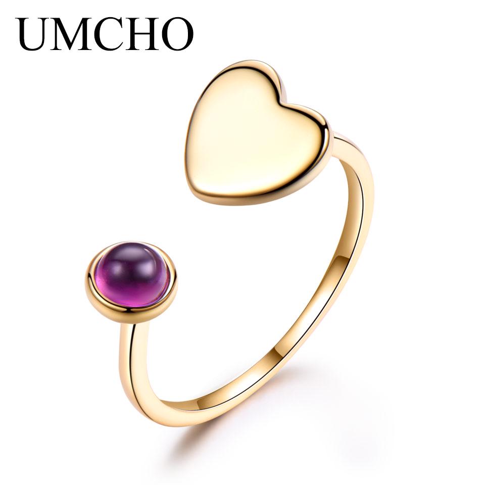 Umcho Natural Agate Gemstone 925 Ring