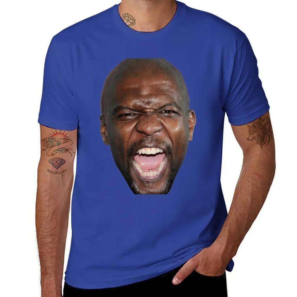 Terry Crews T-Shirt plain boys animal print Men's clothing