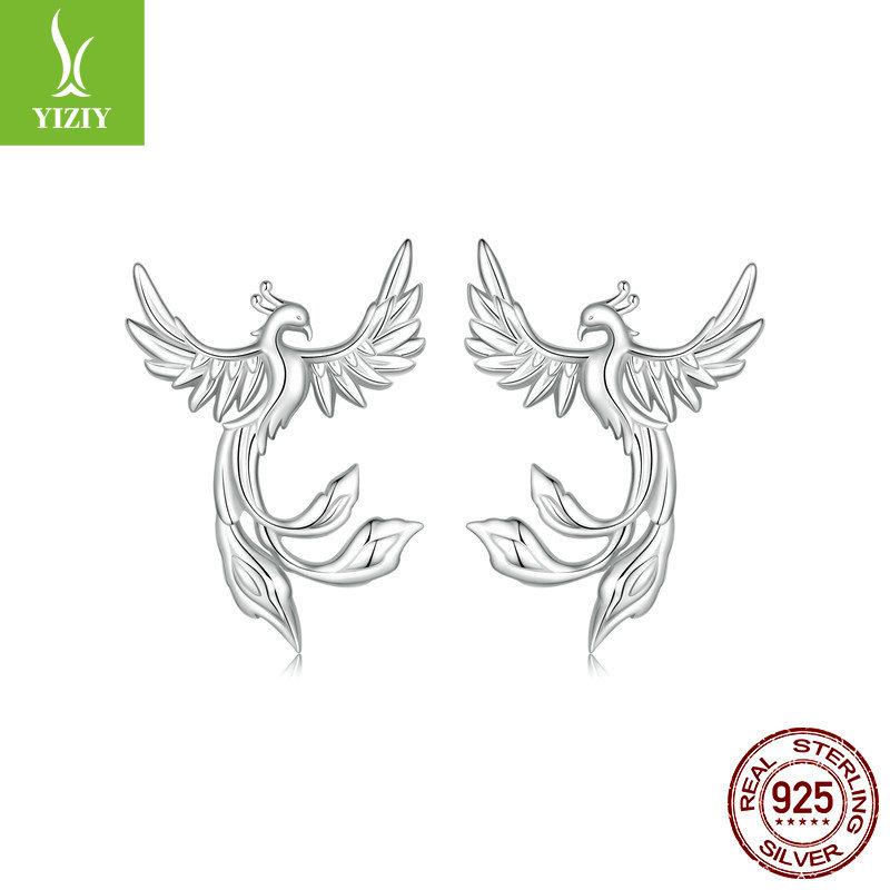 

Confident Charm Phoenix Silver Stud Earrings Women, Elegant Temperament S925 Silver Stud Earrings