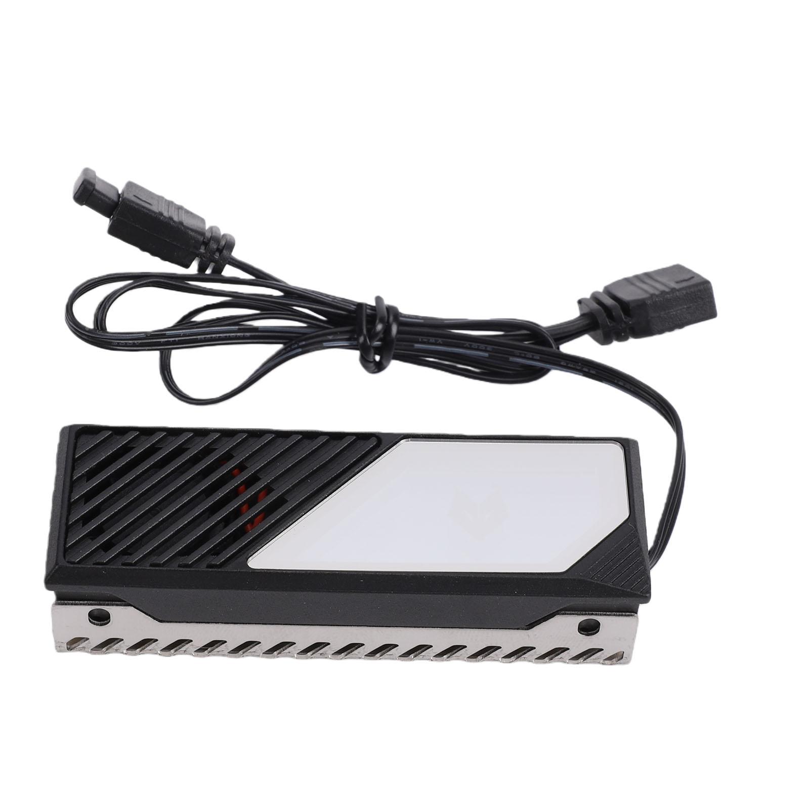 

SSD Heatsink RGB Synchronization Thermal Conductive Silicone Pad Custom Dynamic Dazzling Lens M.2 NVMe Heatsink for PC