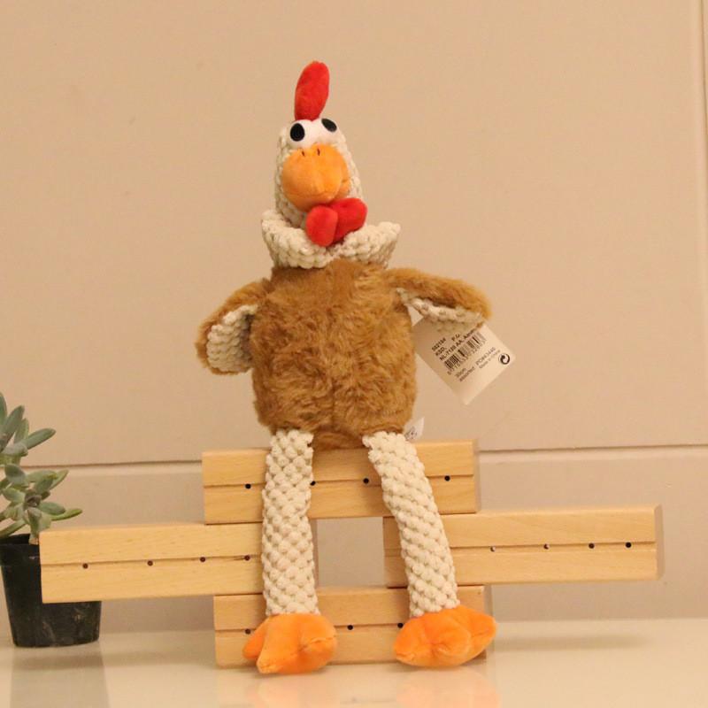 

Chicken Cartoon Run Stuffed Animal Kids Soft Plush Toy Gift Playroom Decoration 32-35 CM кофейный