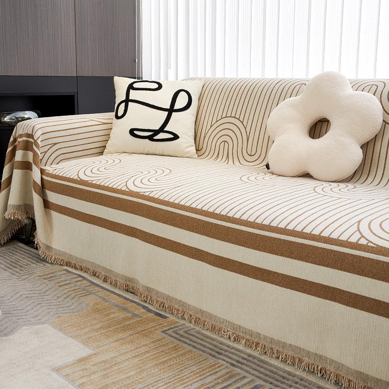 

INS стильный чехол для дивана, ткань Four Seasons, универсальная нескользящая подушка для дивана, подушка для спинки, простое современное универсальное полотенце для дивана, одеяло 180*420cm