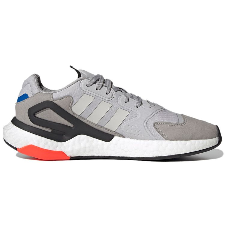 Adidas Originals Day Jogger Fabric Sports Comfort Shock Absorption Non-Slip Low-Top Casual Shoes Men sneaker Gray White FY3766