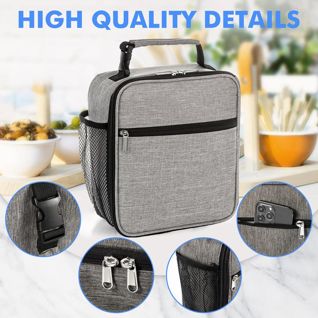 Lunch Bag Open Reusable Insulated Leak Proof Lunch Box Light Stool Carrying Lunch Bag