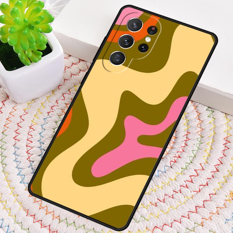 Liquid Swirl Abstract Beige Sage Green soft Phone Case For Samsung Galaxy note 10 pro S26 S25 S24 S23 S22 S21 Plus Ultra Cover