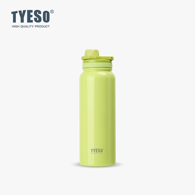 TYESO Sport Vacuum Flask Stainless Steel Thermal Water Bottle Portable Tumbler Keeps Cold and Heat Thermal Mug Car Insulated Cup