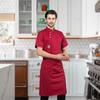Unisex Chef Coat Breathable Waiter Apparel Jacket for Food Service