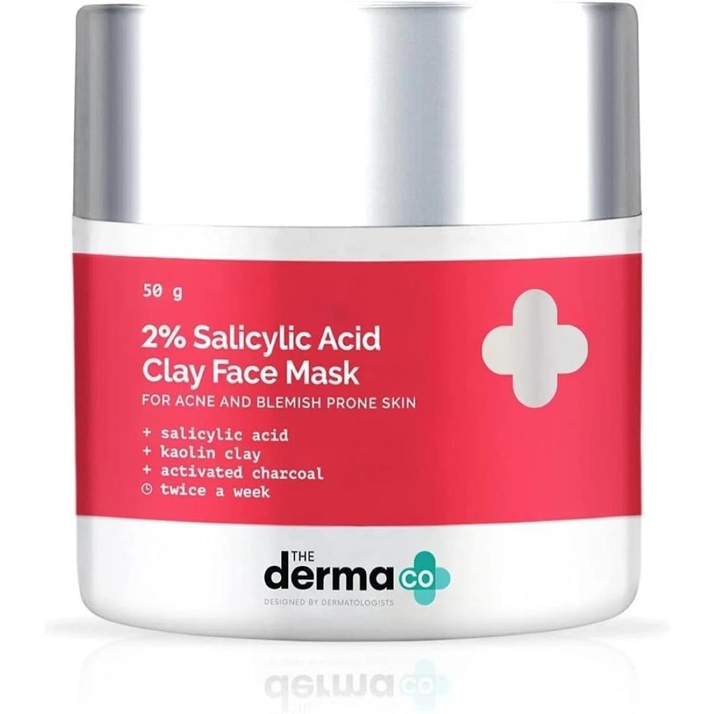 The Derma Co 2% Salicylic Acid Clay Face Mask for Men and Women 50 G
