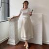 New ArrivAls Open Run A Line Slit Ribbon Long Skirt