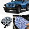 Lucullan Two-sided Microfiber Wheel Detailer Wash Glove Super Soft Long Hair Car Detailing Pocket Mitt