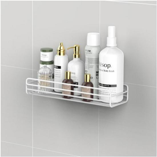 Punch-Free Multifunctional Iron Bathroom and Kitchen Storage Rack