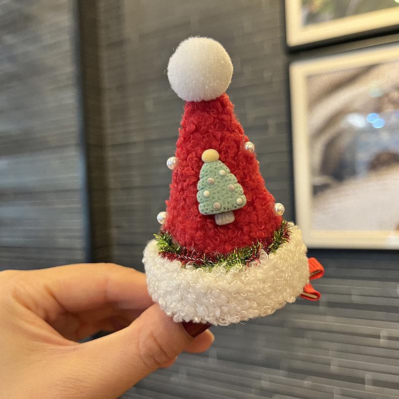 2025 Christmas Antler Hair Clip for Girls - Three-Dimensional Red Party Photo Prop