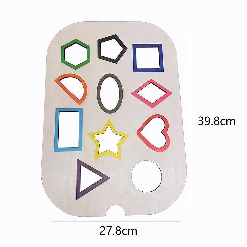 Montessori Sensory Bin Tools Table Game Wooden Tray Sorter Fine Motor Training Parish Color Matching Activity Games For Children
