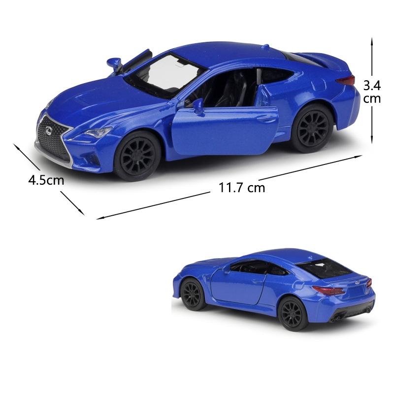 1/38 Lexus RC F Sport Coupe Žaislinis Automobilio Modelis WELLY 1/36 Metalinis Lietas Transporto priemonės Miniatiūra Traukiamas Atgal Kolekcija Dovana Berniukui Vaikams