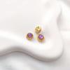 Dull Gold Cat's Eye Stone Spacer Beads with Imitation Jasper for DIY Bracelets and Necklaces