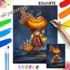 Digital Halloween Pumpkin Oil Painting Art Coloring Painting Handmade Diy Home Decoration Painting