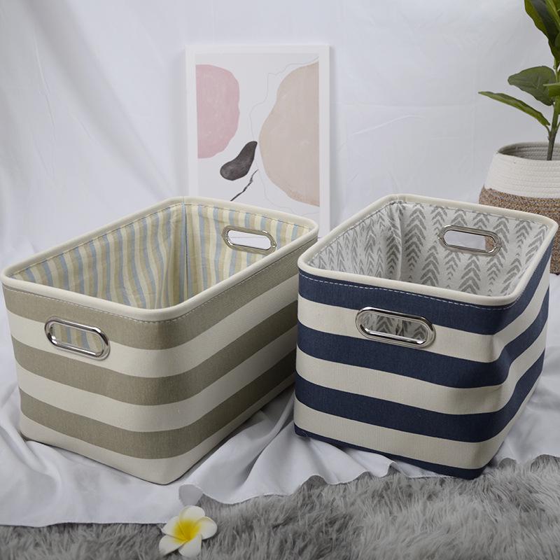 Simple Modern Canvas Desktop Storage Basket