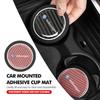 BAG1 2pcs Car Water Coaster Cup Pads Non-Slip Mats Accessories For Volkswagen VW Polo Jetta Sagitar Magotan Passat B5 B6 B7 CC Tiguan