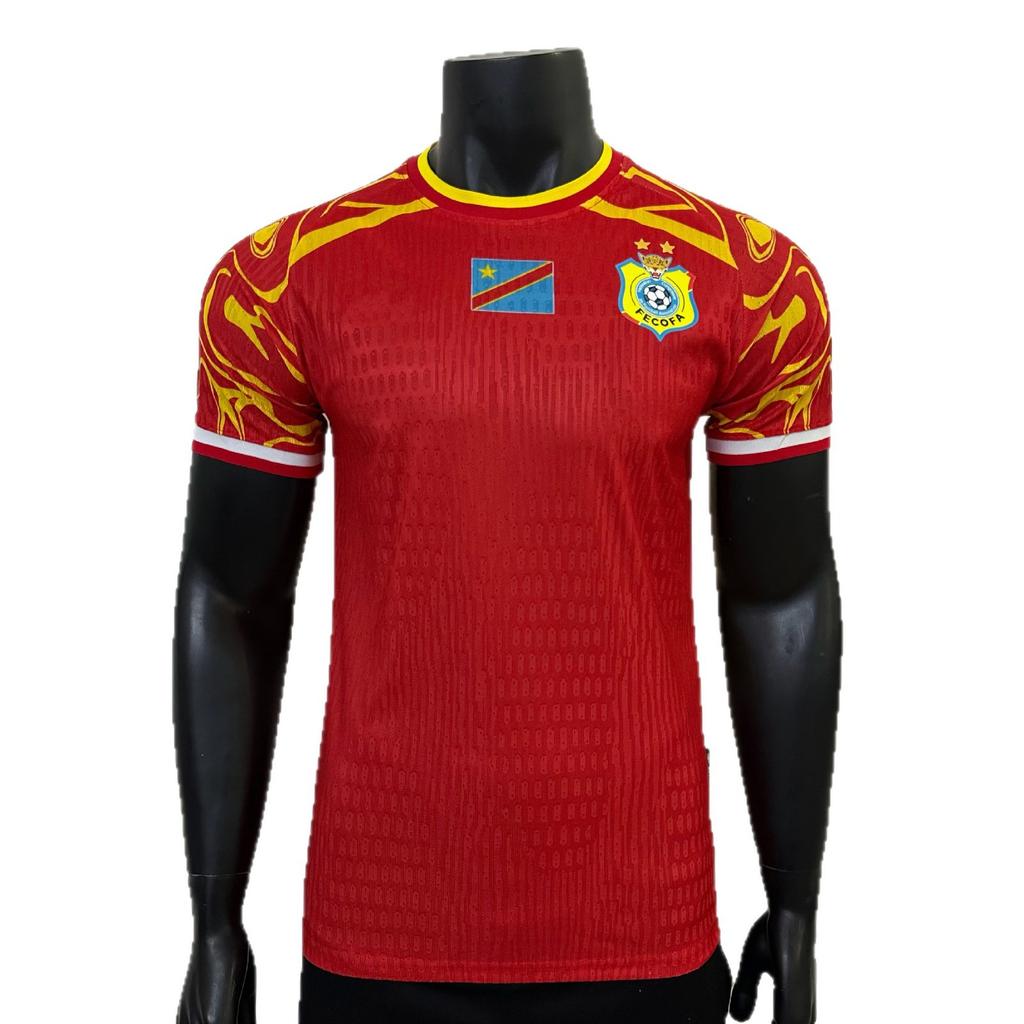 2026 World Cup Congo National Team Player Version Jersey Quick-drying Breathable T-shirt Can Be Printed Number Cross-border Special Supply
