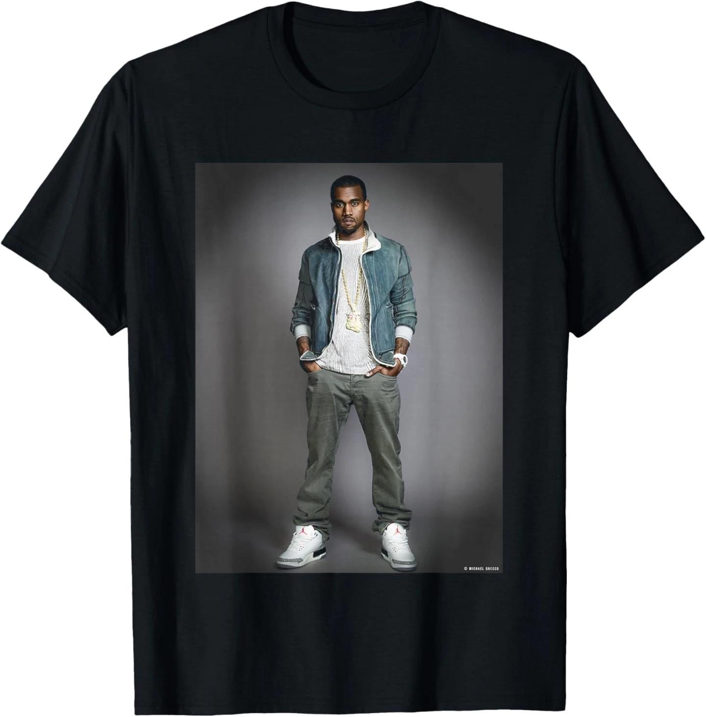 Rap Artist Kanye West by Michael Grecco T-Shirt 4XL