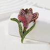 1 Pièce Broche Tulipe Mignonne pour Femmes Hommes Broches Fleurs Romantiques Épingles Corsage Bijoux Accessoires Tendance Cadeaux de Fête