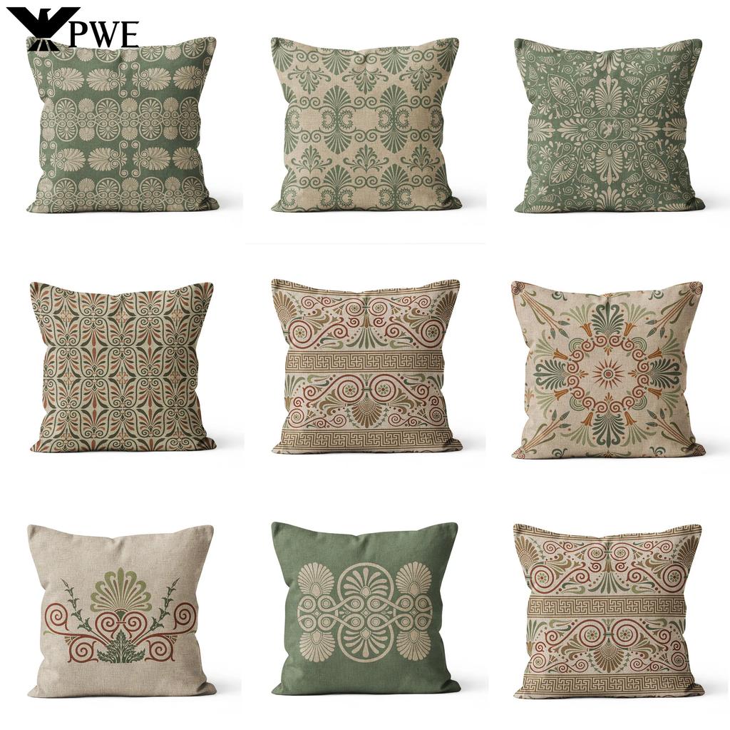 45x45cm Nordisches Böhmisches Muster Polyesterdruck Kissenbezug Dekokissenbezug Modernes Zuhause Sofa Dekokissen