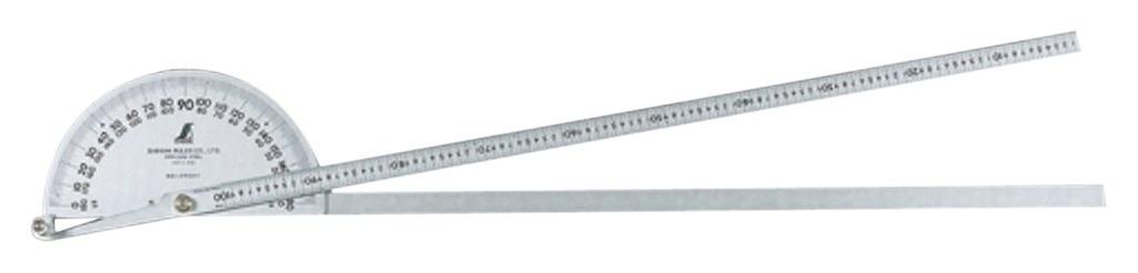 Shinwa Sokutei Protractor Diameter 320 2 Rods with 1m Scale Silver 62952 No.1000