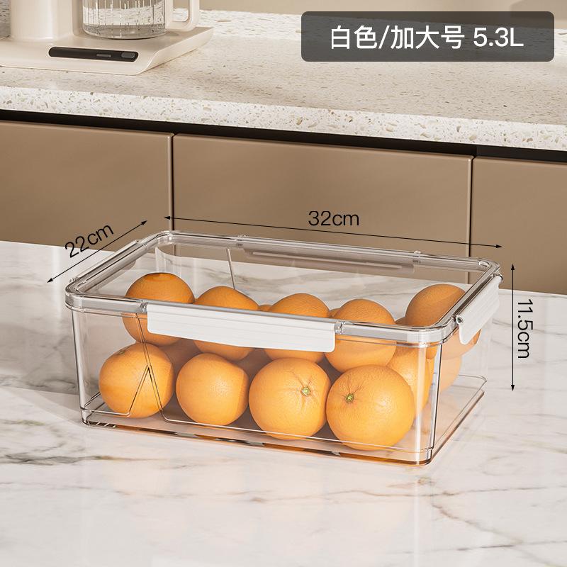 Fresh-keeping Refrigerator Household Rectangular Thickened Sealed Plastic Sealed Fresh-keeping Box Vegetable and Fruit Storage Box