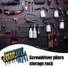 Screwdriver Organizer Wall Mount Wrench Organizer Hand Tool Holder Rail Rack Storage Holder Garage Workshop Hardware Tool Hanger