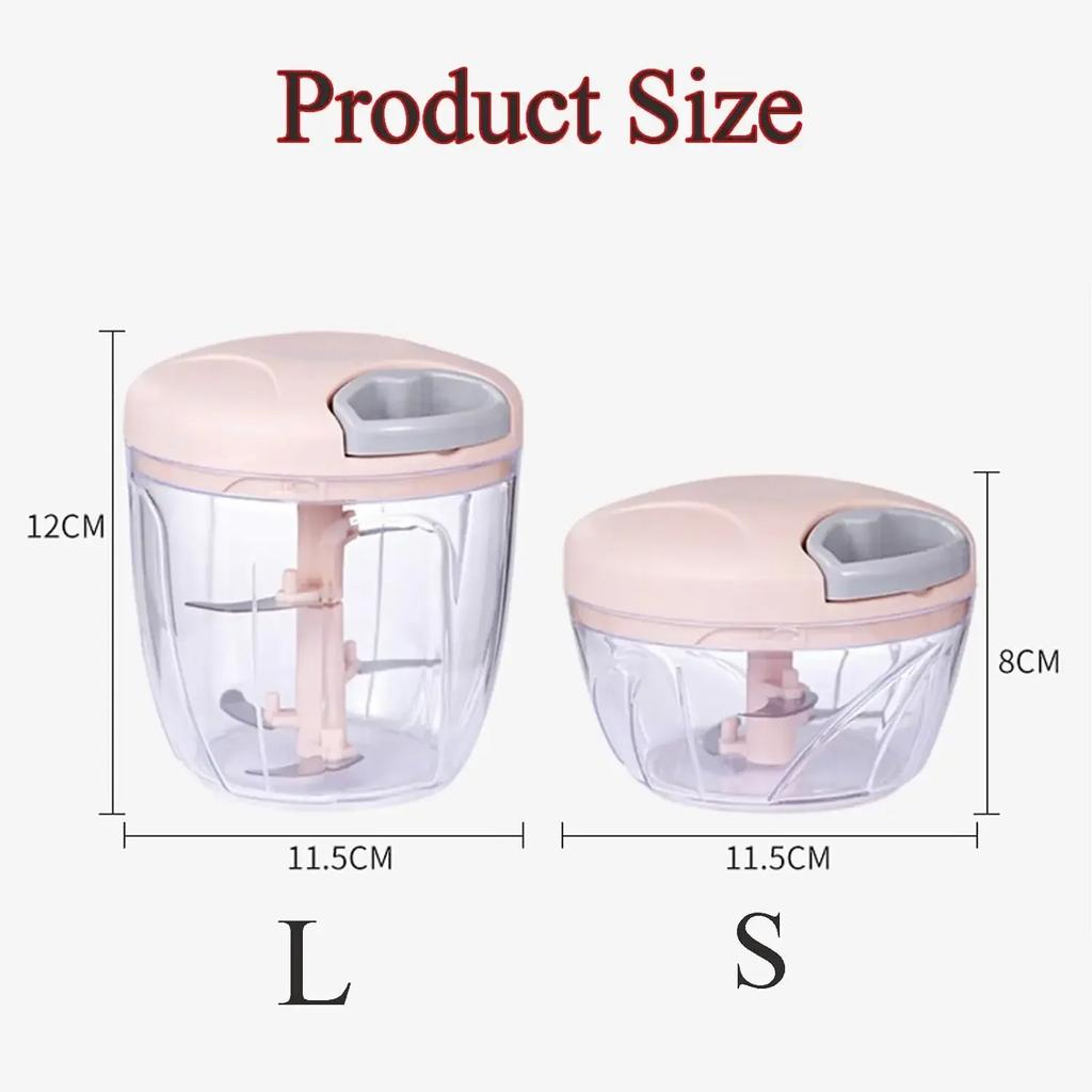 Manual Garlic Chopper 500/900ML Garlic Press Food Vegetables Cutter Meat Grinders Kitchen Gadgets Hand Mincer Garlic Masher