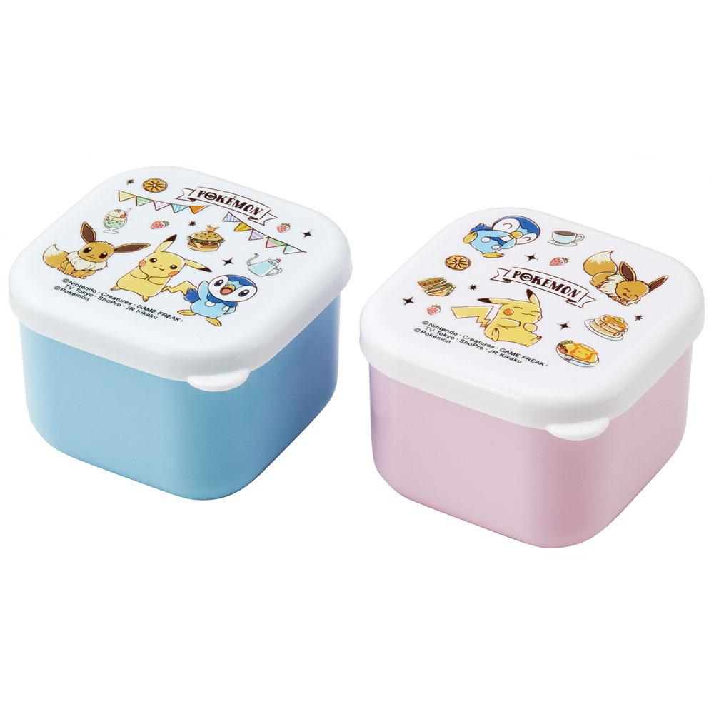 Skater Antibacterial Mini Seal Box 130ml Set 2 Storage Container Lunch MO1WAG Pocket Monster Pokemon Pikachu BoysDessert Fruit Side Dish Character