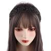 Non-slip Toothed Silk Embroidery Hair Bands Hair Accessories Lace Head Hoop Broadside Headband