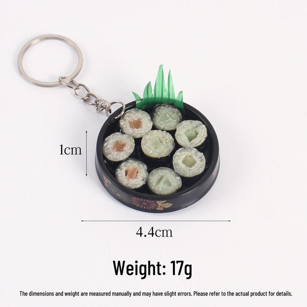 Portachiavi Piatto per Sushi Stile Giapponese - Piccolo Ciondolo Giocattolo