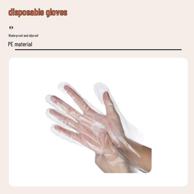 LABBAY Disposable Waterproof PVC/PE Gloves