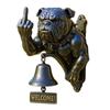 Funny Bulldog Doorbell, Bulldog Design Rustic Cast Iron Doorbell Dog,Funny Dog Door Ring Hanging Ornament