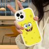 Cute SpongeBob Dolls Phone Case Hard Leather For iPhone 14 13 16 Mini 15 14 11 12 Pro Max Plus Fundas