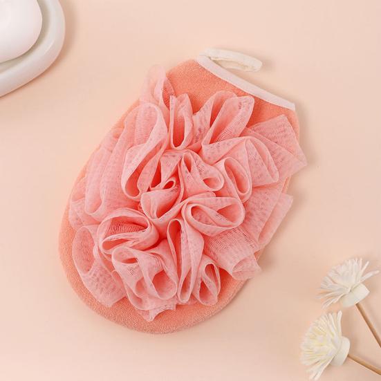 Bath Sponge Ultra Soft Fast Foaming Faux Silk Double-Sided Exfoliating Shower Loofah Glove for Home