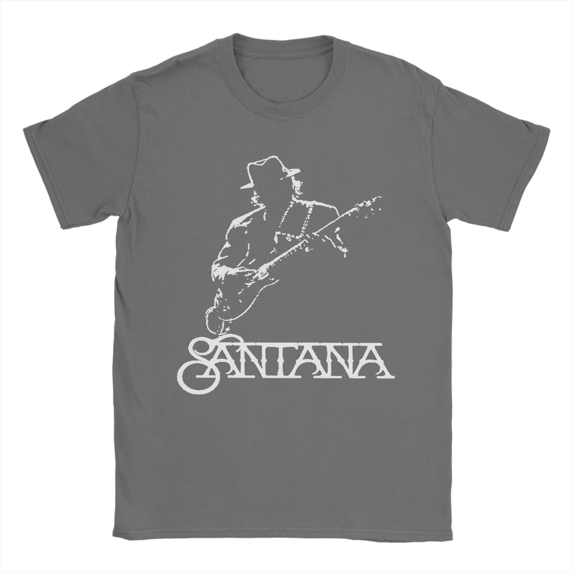 XIXI Fashion Albums Tour 2025 Logo Carlos Santana Muziek Gitaar T-Shirt Heren 100% Katoen T-shirts Korte Mouw T-Shirt Cadeau Idee Kleding 3XL