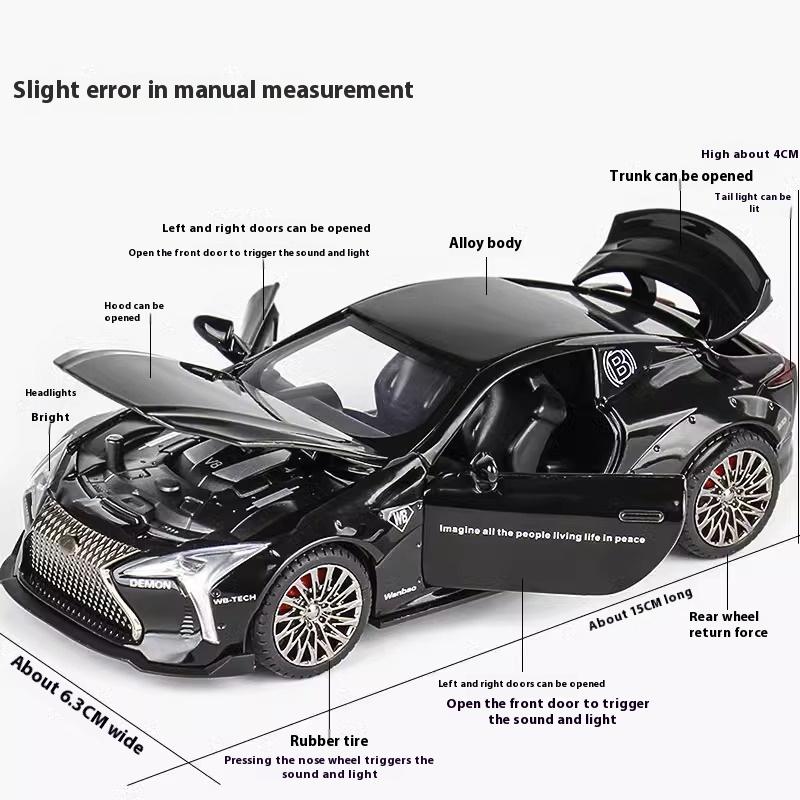 1:32 LEXUS LC500 Sportfahrzeug Legierung Druckguss Modell Computer Schreibtisch Ornamente Sammlungen Für Ihren Freund Am Valentinstag