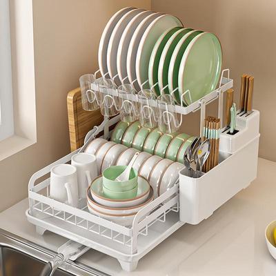 Kitchen Dish Rack: Multifunctional Countertop Storage for Bowls, Chopsticks, and Plates