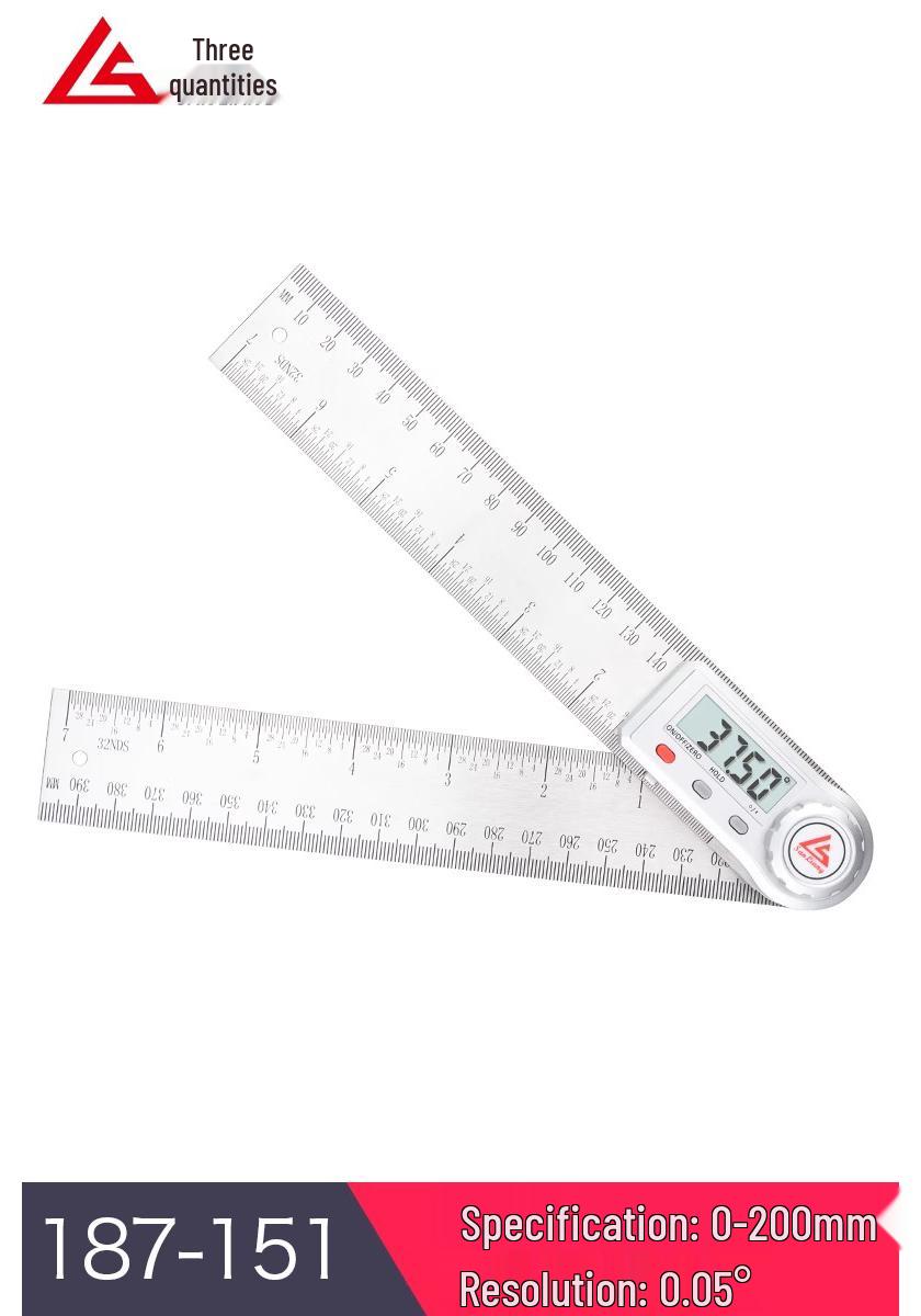 High-Precision 360° Digital Angle Ruler Protractor - Portable Multifunctional Measuring Tool
