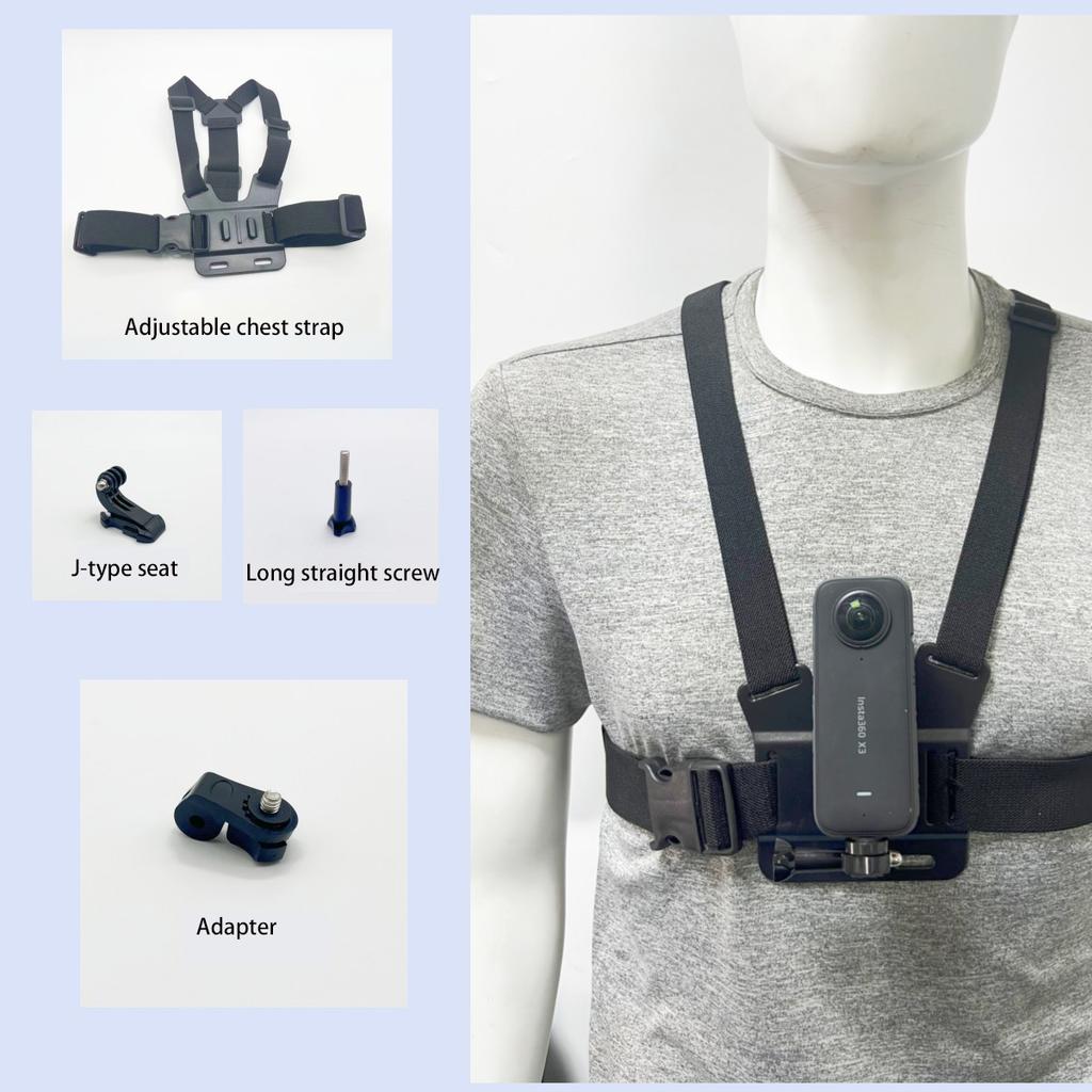 Wysokiej Jakości Pasek na Klatkę Piersiową GoPro Widok z Pierwszej Osoby Uchwyt na Telefon Regulowany Wytrzymały do Nagrywania Bez Użycia Rąk