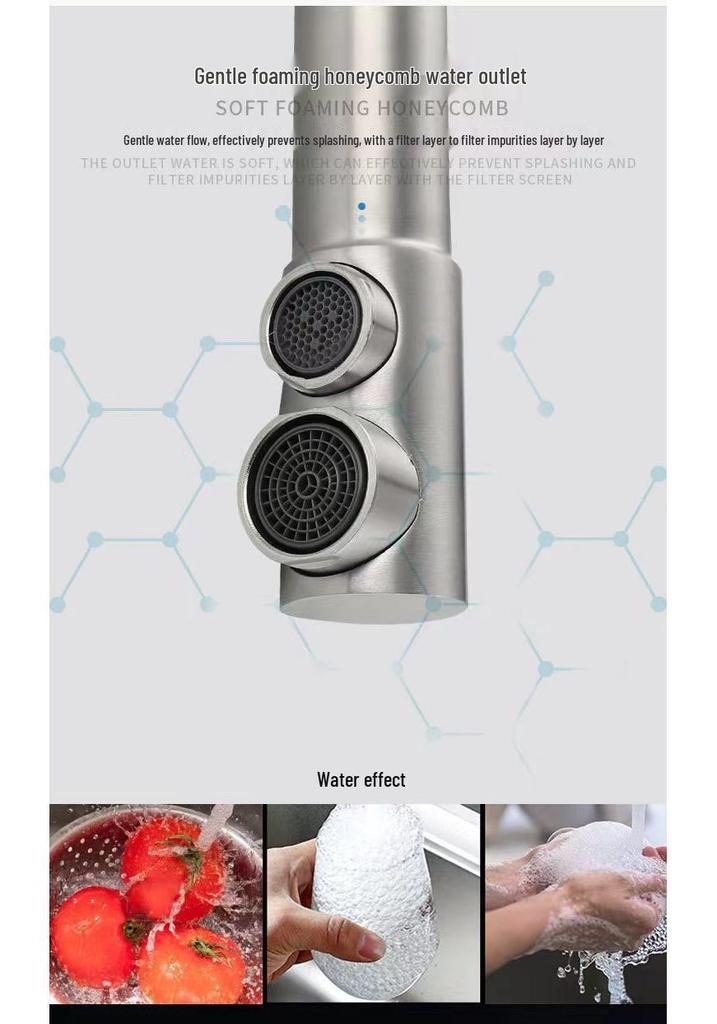 Rubinetto Purificatore Acqua Calda/Fredda Moderno in Acciaio Inossidabile 304 per Cucina e Bagno